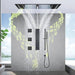 Large LED Music Ceiling Rainfall Shower Set – Thermostatic Brass - Ceiling Rainfall Shower SetBathroomLux