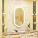 Large LED Oval Bathroom Mirror with Stepless and Anti - Fog Memory - BathroomLux
