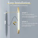 Large LED Oval Bathroom Mirror with Stepless and Anti - Fog Memory - BathroomLux
