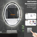 Large Oval Led Bathroom Mirror Anti - Fog Backlit Dimmable Wall Mounted 3 Colors Memory With Plug - BathroomLux