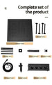 LED Thermostatic Rainfall Shower System – Black Bathroom Mixer Set - BathroomLux