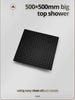 LED Thermostatic Rainfall Shower System – Black Bathroom Mixer Set - BathroomLux