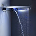 LED Thermostatic Shower System | Modern Rainfall & Waterfall Shower Set - bathroom, showers, thermostaticBathroomLux
