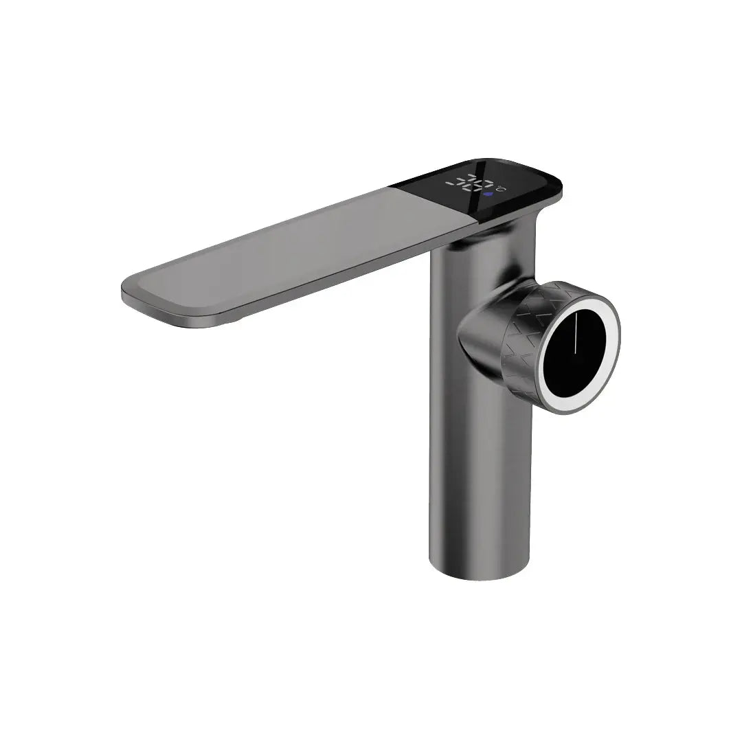 Luxury Brass Sink Faucet Digital Display Water Mixer Tap - BathroomLux