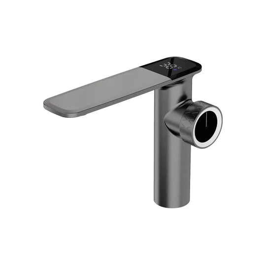 Luxury Brass Sink Faucet Digital Display Water Mixer Tap - BathroomLux