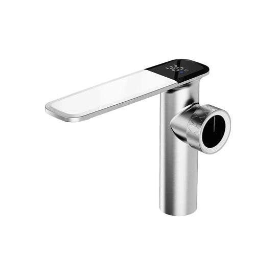 Luxury Brass Sink Faucet Digital Display Water Mixer Tap - BathroomLux