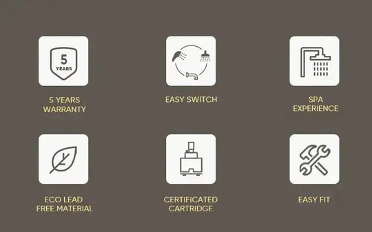 Luxury Brass Sink Faucet Digital Display Water Mixer Tap - BathroomLux