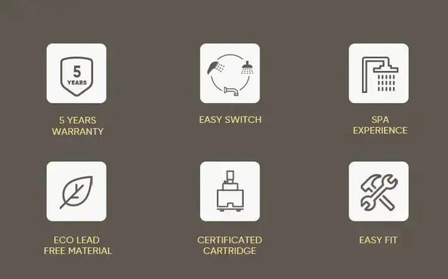 Luxury Brass Sink Faucet Digital Display Water Mixer Tap - BathroomLux