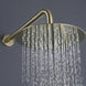 Luxury Concealed Brushed Gold Three - Handle Rain Shower System - 5 Years Warranty - conceal showerBathroomLux