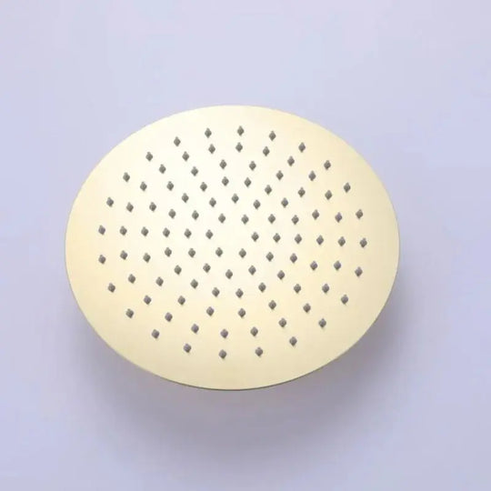 Luxury Concealed Brushed Gold Three - Handle Rain Shower System - 5 Years Warranty - conceal showerBathroomLux