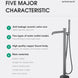 Luxury Freestanding Bath Taps with Shower Head - Freestanding Bath Shower Mixer TapBathroomLux