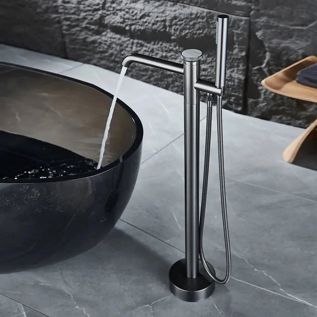 Luxury Freestanding Bath Taps with Shower Head - Freestanding Bath Shower Mixer TapBathroomLux