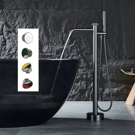 Luxury Freestanding Bath Taps with Shower Head - Freestanding Bath Shower Mixer TapBathroomLux