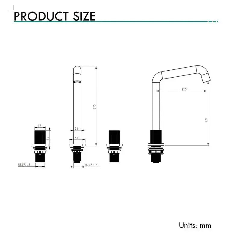 Luxury Gold 3 - Hole Basin Bathroom Faucet with Dual Marble Knob Handles WaterMark - Gold 3 - Hole Basin Mixer TapBathroomLux