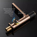 Luxury Gold Brass Basin Mixer Tap – Single Lever Bathroom Faucet - brass basin mixer tapBathroomLux