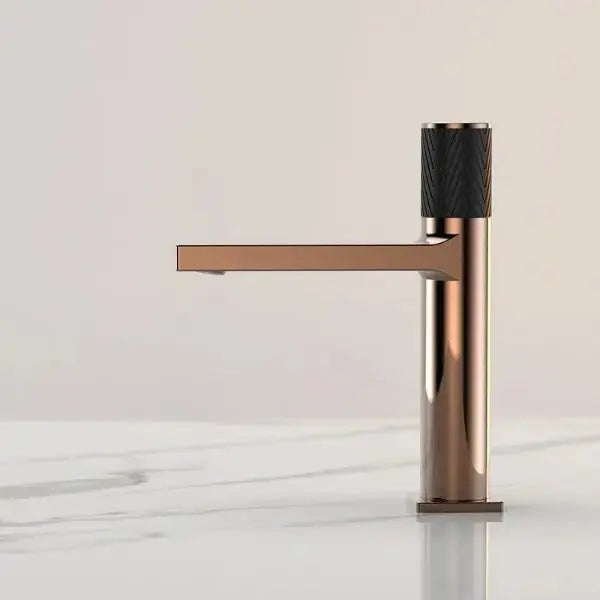 Luxury Gold Brass Basin Mixer Tap – Single Lever Bathroom Faucet - brass basin mixer tapBathroomLux