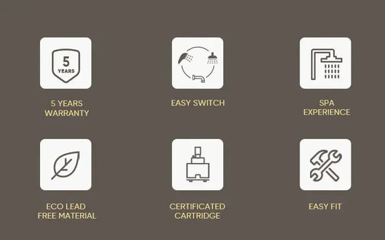 Luxury Gold Brass Wall Mounted Sink Faucet Digital Display Water Mixer Tap BathroomLux