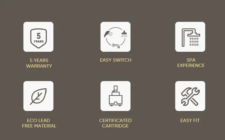 Luxury Gold Brass Wall Mounted Sink Faucet Digital Display Water Mixer Tap BathroomLux