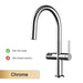Luxury Gun Gray Brass Kitchen Faucet – LED, Pull - Out, Hot & Cold Tap - Pull - Out Retractable SpoutBathroomLux