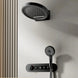 Luxury Gun Gray Digital Shower System – 4 Functions Dual Control Mixer Tap - BathroomLux