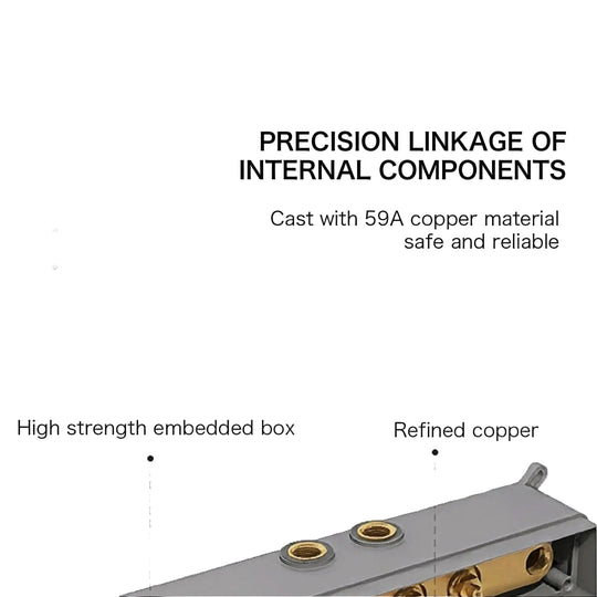 Luxury Gun Gray Digital Shower System – 4 Functions Dual Control Mixer Tap - 3 - Function Exposed Shower SystemBathroomLux