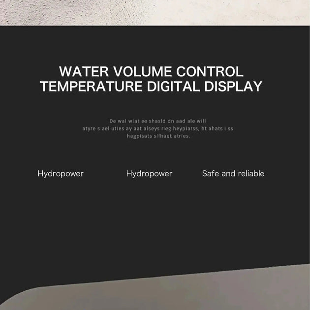 Luxury Gun Gray Digital Shower System – 4 Functions Dual Control Mixer Tap - 3 - Function Exposed Shower SystemBathroomLux