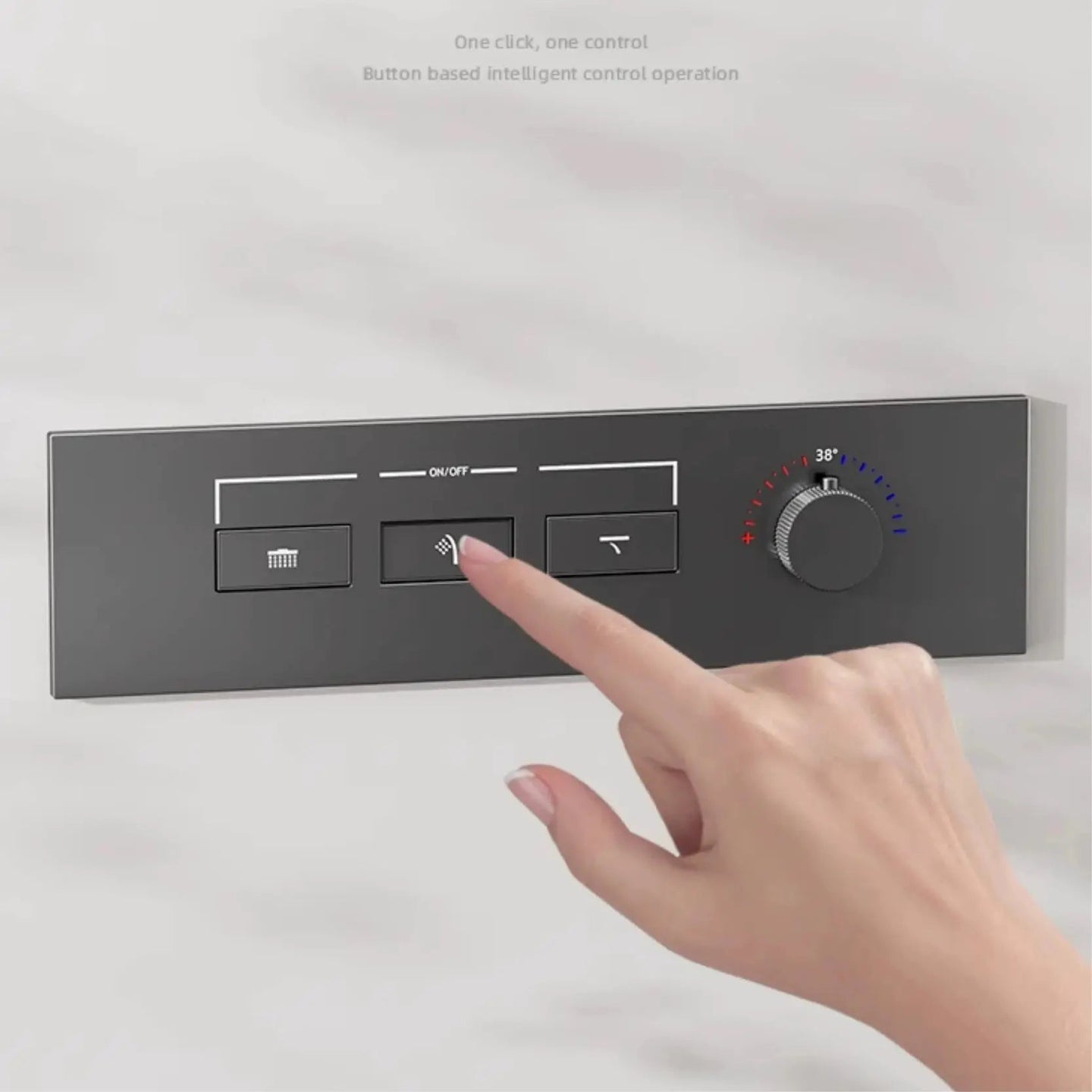 Luxury Thermostatic Shower System – Brass Wall Mounted 3 - Function - thermostatic Shower SystemBathroomLux