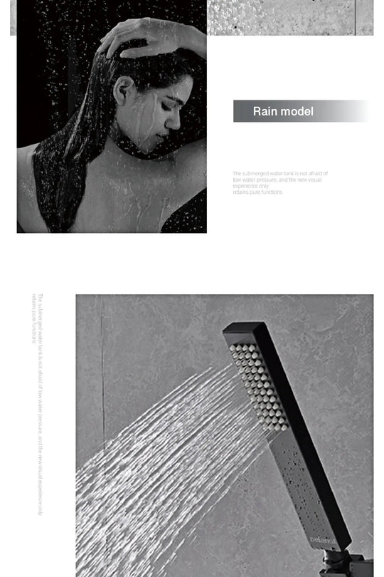 Luxury Thermostatic Shower System – Brass Wall Mounted 3 - Function - thermostatic Shower SystemBathroomLux