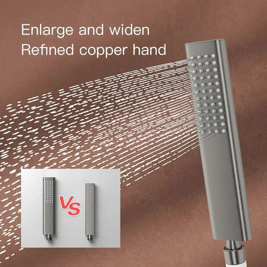 Luxury Thermostatic Shower System – Brass Wall Mounted 3 - Function - thermostatic Shower SystemBathroomLux