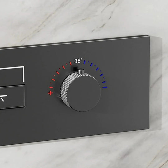 Luxury Thermostatic Shower System – Brass Wall Mounted 3 - Function - thermostatic Shower SystemBathroomLux