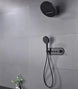 Luxury White Brass Wall Mounted Rainfall Shower Mixer Set - Concealed Rain Shower SystemBathroomLux