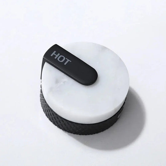 Marble Knobs 3 - Hole Bathroom faucet– Hot & Cold Water Mixer Tap - Deck Mounted Mixer TapBathroomLux