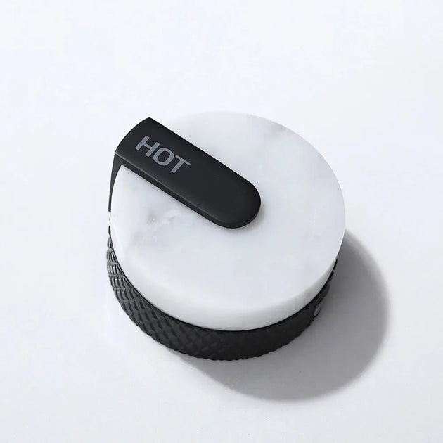 Marble Knobs 3 - Hole Bathroom faucet– Hot & Cold Water Mixer Tap - Deck Mounted Mixer TapBathroomLux