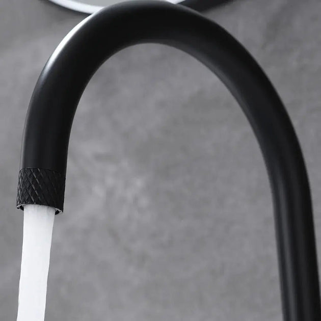 Marble Knobs 3 - Hole Bathroom faucet– Hot & Cold Water Mixer Tap - Deck Mounted Mixer TapBathroomLux