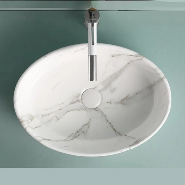 Marble Pattern Washbasin - 5 Years Warranty - Bathroom sinkBathroomLux