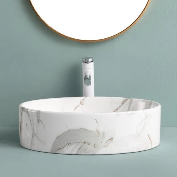 Marble Pattern Washbasin - 5 Years Warranty - Bathroom sinkBathroomLux