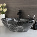 Marble Rectangle Vessel Sink with Faucet & Drain Premium Ceramic Vessel Sink - Bathroom sinkBathroomLux