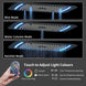 Matte Black Thermostatic LED Shower Panel with Rainfall System - matte black shower panelBathroomLux