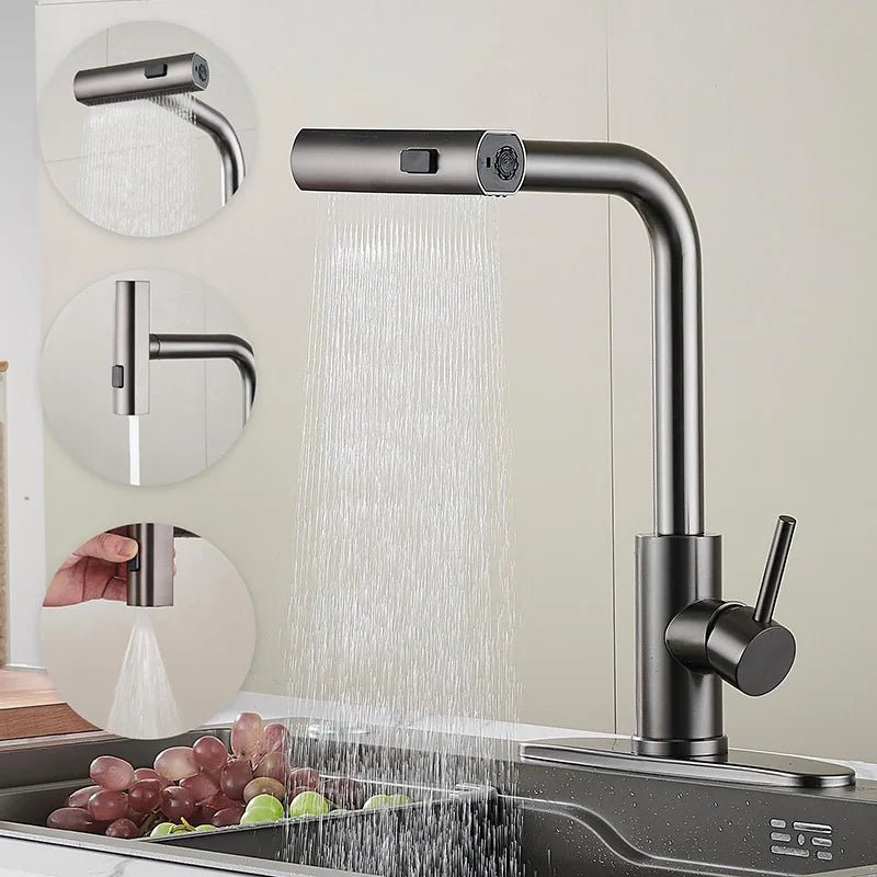 Metro Kitchen Faucets - Pull Out Mixer Tap - BathroomLux