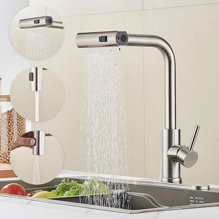 Metro Kitchen Faucets - Pull Out Mixer Tap - BathroomLux