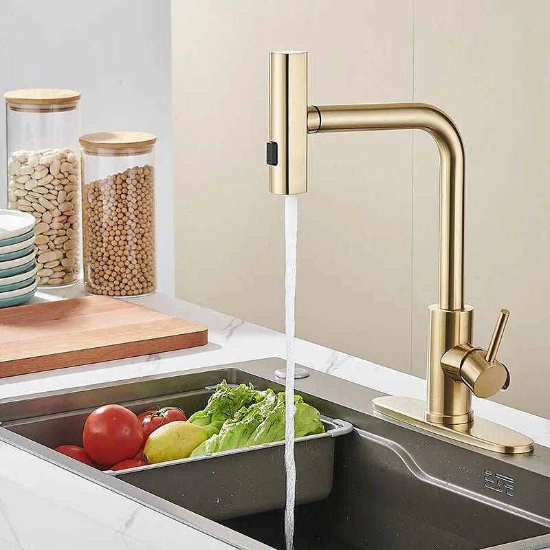 Metro Kitchen Faucets - Pull Out Mixer Tap - FaucetBathroomLux