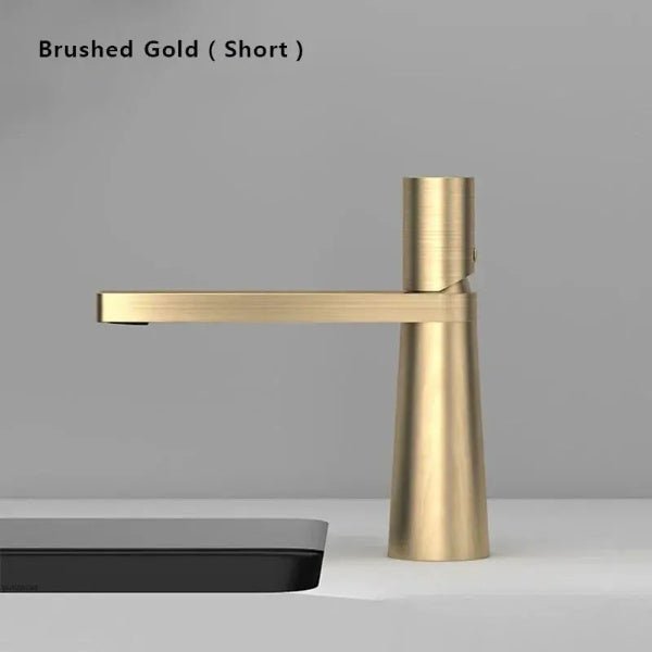 Modern Bathroom Faucet Single Handle Single Hole In Black - Modern Basin Faucet Single Handle Single HoleBathroomLux