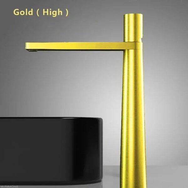 Modern Bathroom Faucet Single Handle Single Hole In Black - Modern Basin Faucet Single Handle Single HoleBathroomLux