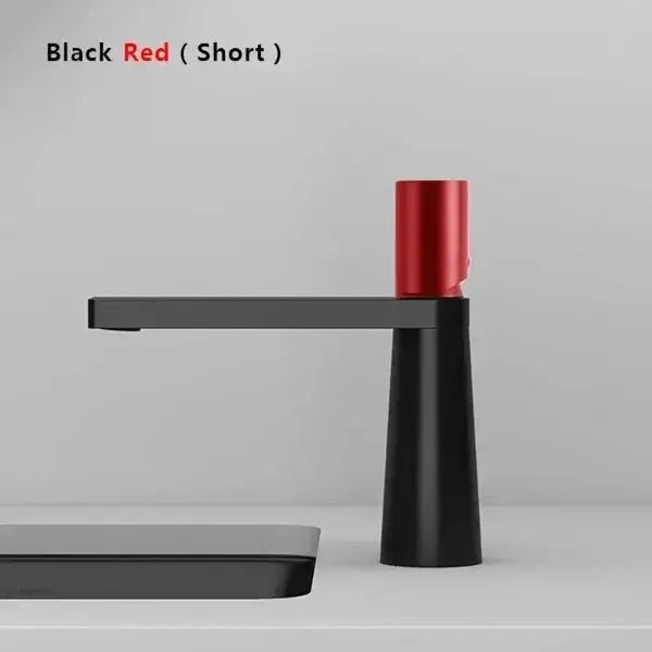 Modern Bathroom Faucet Single Handle Single Hole In Red - Modern Basin Faucet Single Handle Single HoleBathroomLux