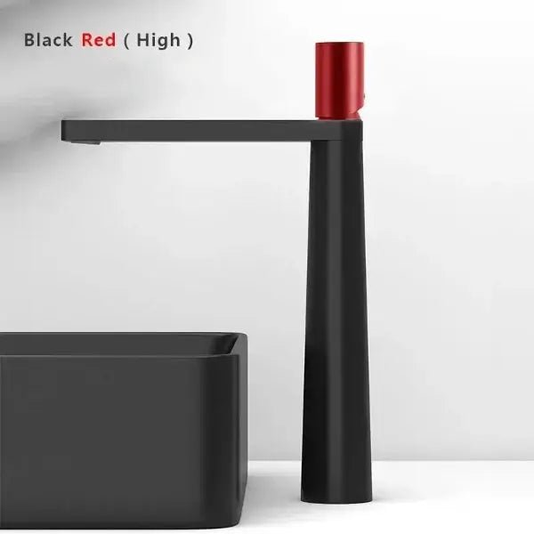 Modern Bathroom Faucet Single Handle Single Hole In Red - Modern Basin Faucet Single Handle Single HoleBathroomLux