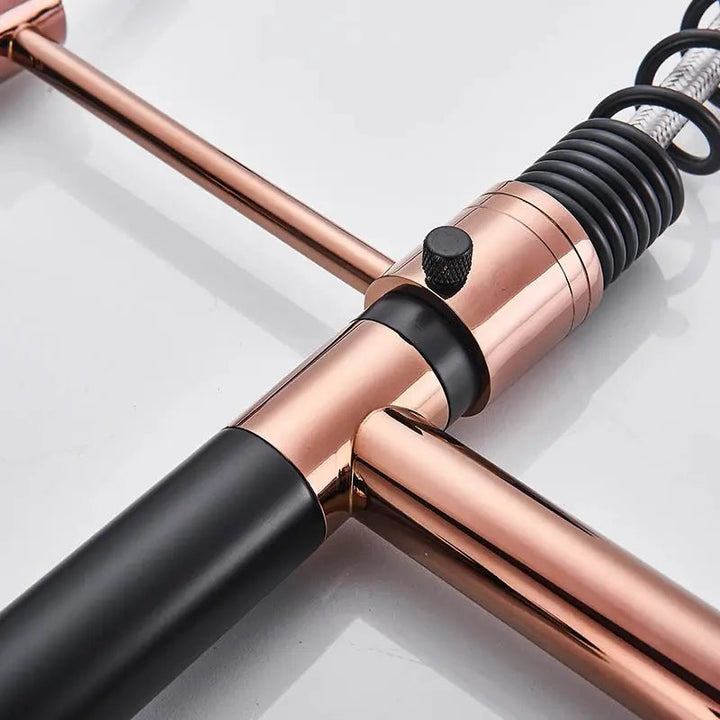 Modern Brass Kitchen Tap – 360° Swivel, Hot & Cold Mixer, Pull - Down Spray - Kitchen Mixer Tap – 360° SwivelBathroomLux
