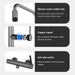 Modern Brushed Brass Freestanding Bath Shower Mixer Tap - Brushed Brass Freestanding Bath Shower Mixer TapBathroomLux