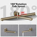 Modern Brushed Gold Dual Handle Rainfall Shower Set | Concealed Design - conceal showerBathroomLux