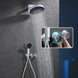 Modern Concealed Thermostatic Shower Set – Brass Rainfall System - Concealed Rain Shower SystemBathroomLux