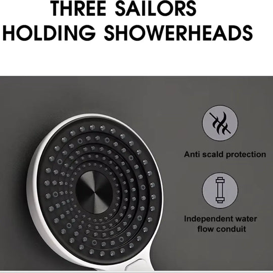Modern Concealed Thermostatic Shower Set – Brass Rainfall System - Concealed Rain Shower SystemBathroomLux